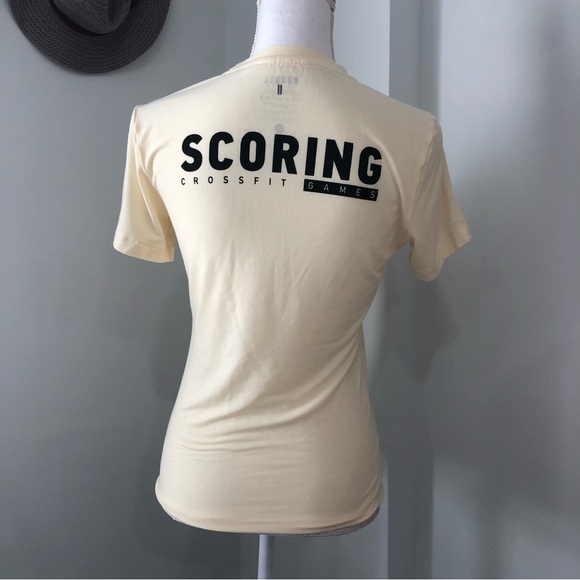 NO BULL Scoring CrossFit Game Event Tshirt Light Yellow Size Small - Picture 4 of 5